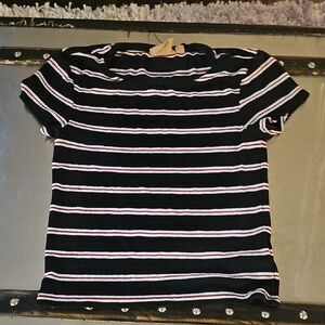 3/$15 🎉 Harlow Xs Black and White Striped Top